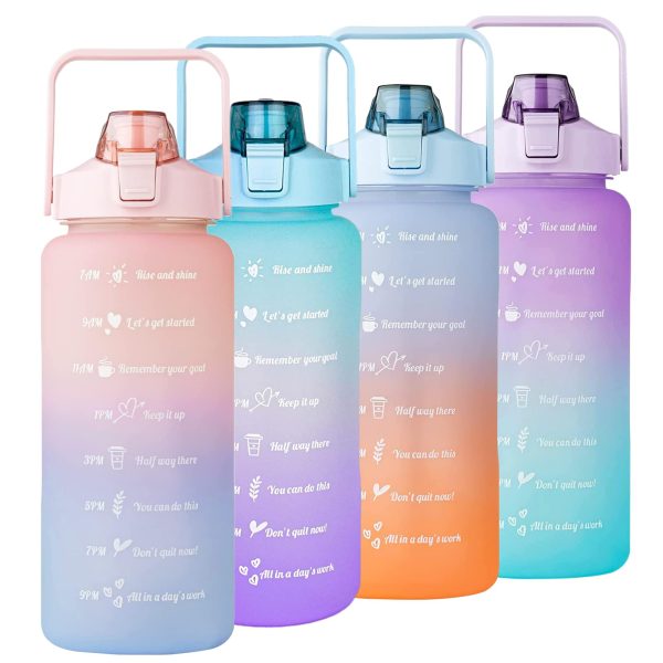 Sports Colorful Water Bottle, High-Quality and Large Capacity of  2000ml for Gym | Travel | Office(random Colors)