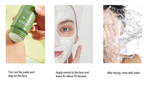 Green Tea Mask | Blackhead Removal Stick | Deep Cleanse, Control Oil, Improve Skin, Lighten Tone